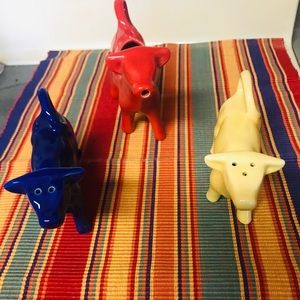 Salt, Pepper and Creamer Cracker Barrel